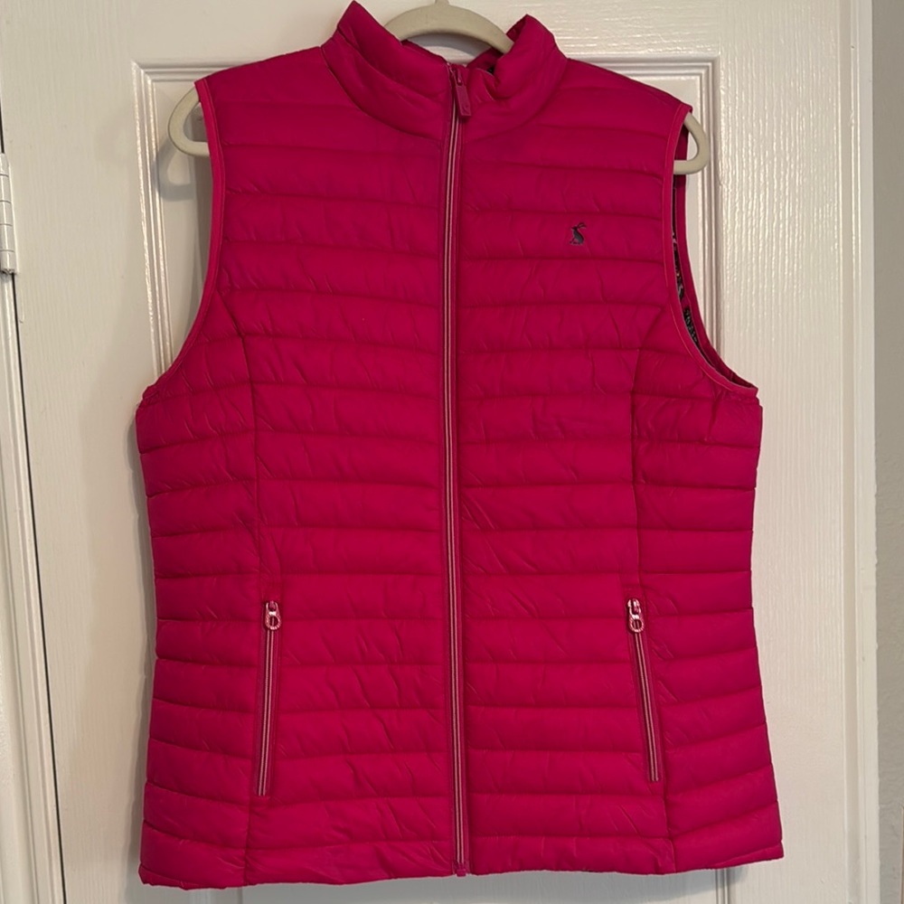 Joules Pink Quilted Vest